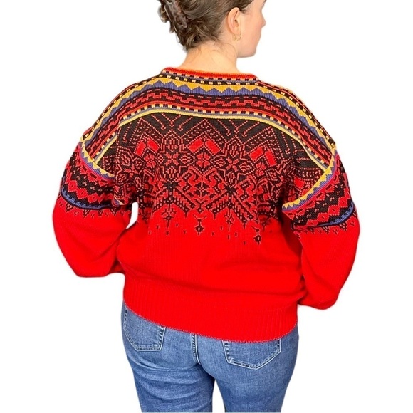 OBERMEYER KILIAN OVERSIZED HOLIDAY FAIR ISLE WOOL BLEND SKI SWEATER - Picture 2 of 11